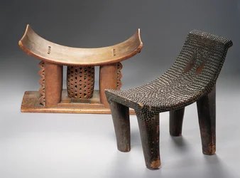 Ashanti Stool and a Ngombe Stool